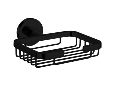 RE-04b szappantartó kosaras, fekete