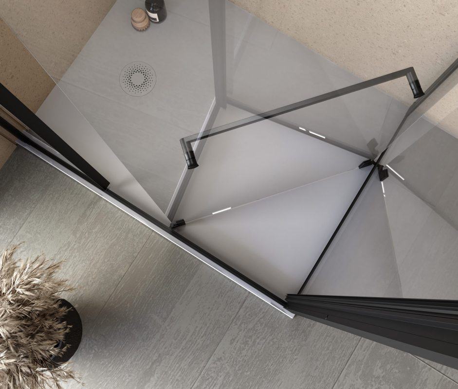 toló-forgó ajtók, amelyek nagy bejárati nyílást tesznek lehetővé