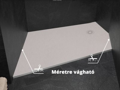 Hopp öntött márvány zuhanytálca méretre vágható