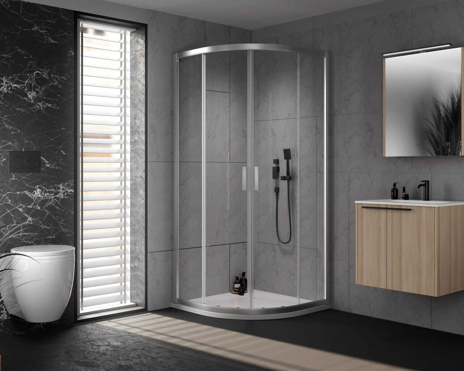 Venus zuhanykabin króm